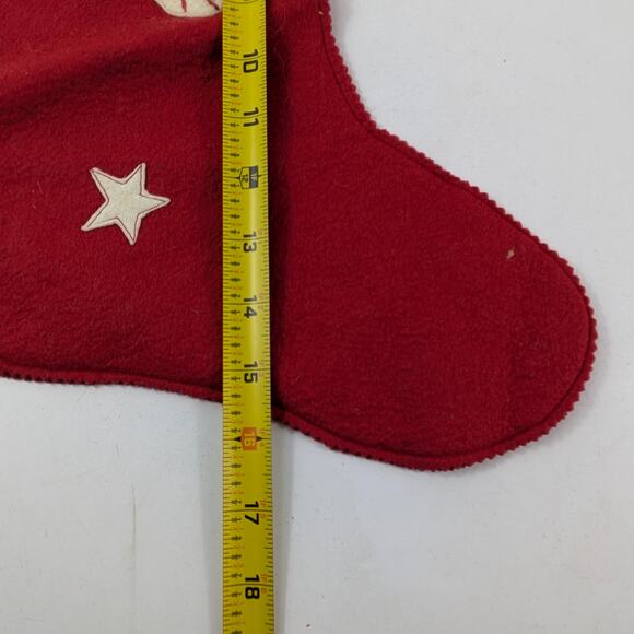 1960s Cindy Christmas Stocking Red Felt Authentic Vintage Holiday Decor Unique - Picture 10 of 12